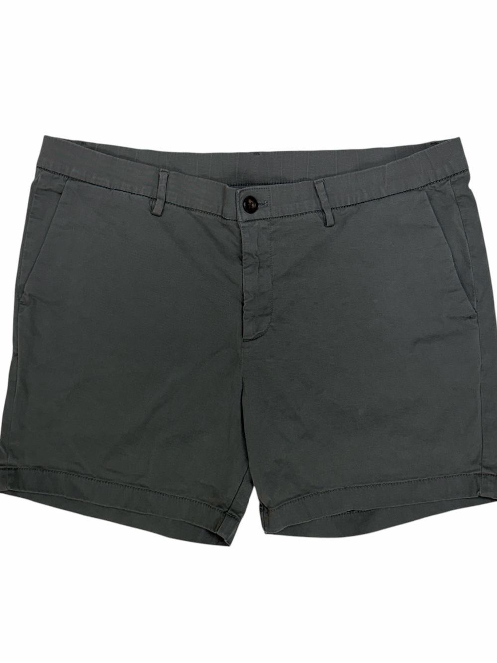 Bear Bottom Shorts Mens Large Grey 5.5 Elastic Waist Chino Casual Preppy Pockets